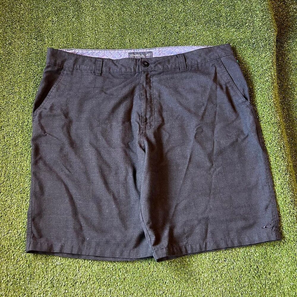 O-neill Men's Black and Grey Shorts